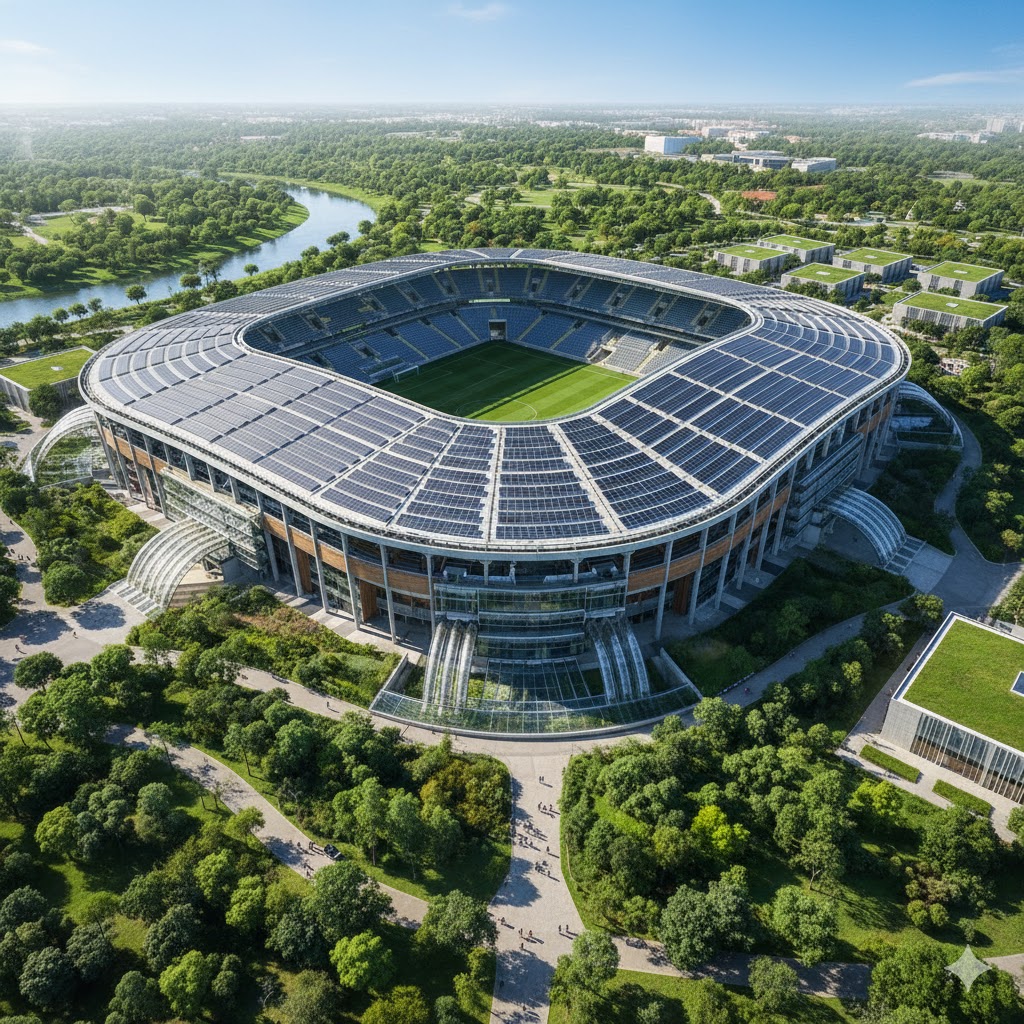 Revolução Verde nos Estádios: Brasil Anuncia Primeira Arena com Carbono Zero para 2026