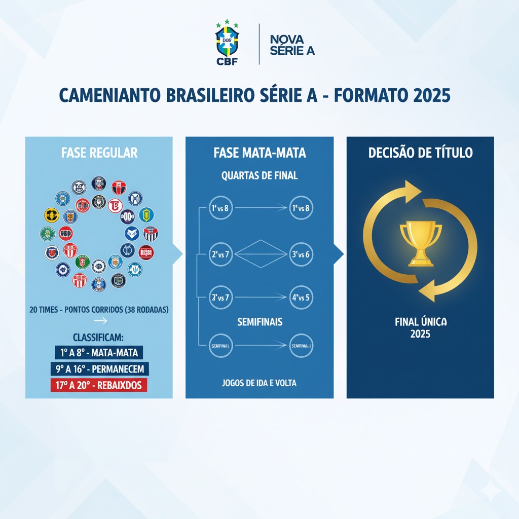 Nova Série A 2025: CBF Anuncia Formato Revolucionário com 20 Clubes e Sistema de Pontuação Inédito